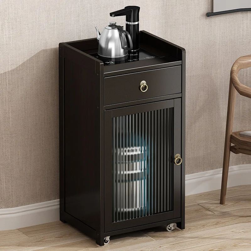 Coffee Tea And Company - Table d'appoint mobile sur roulettes avec