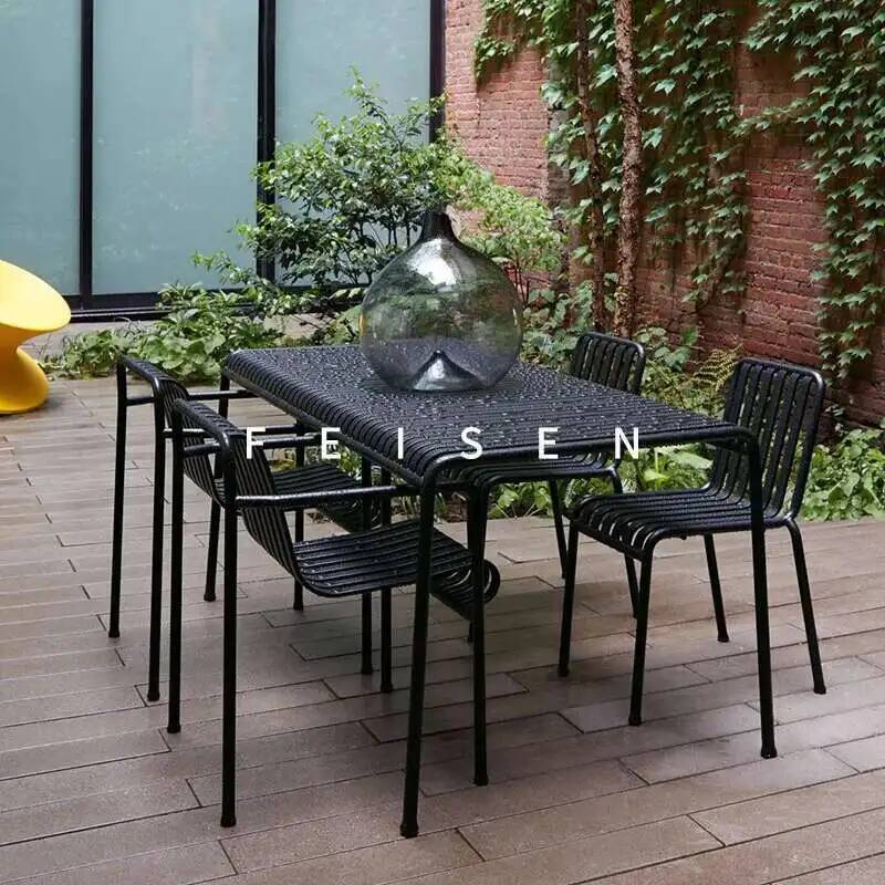 Coffee Tea Gardens - Chaises en fer boutique Tables modernes
