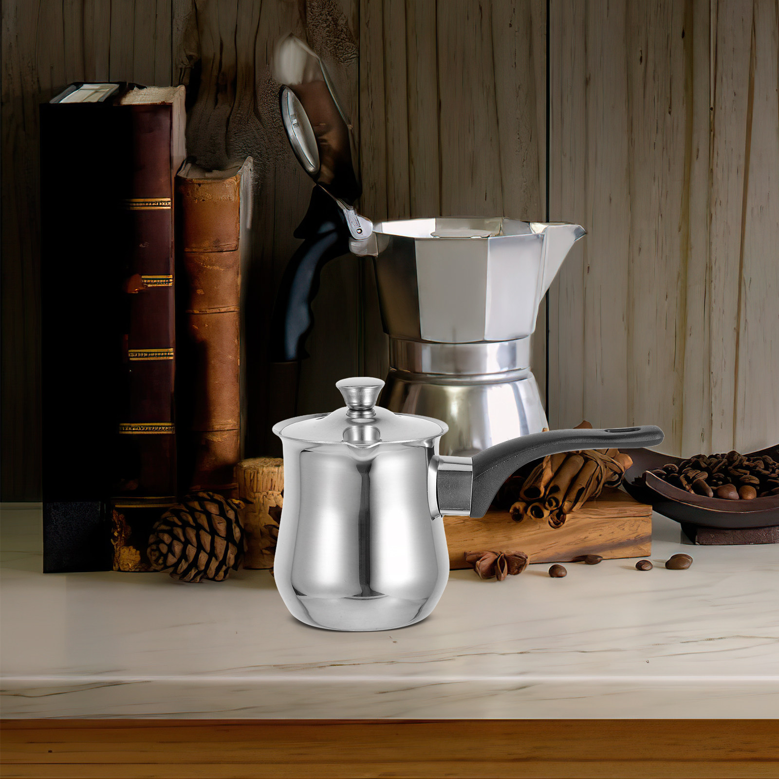 Coffee Tea Pot - Cafetière turque en acier inoxydable de