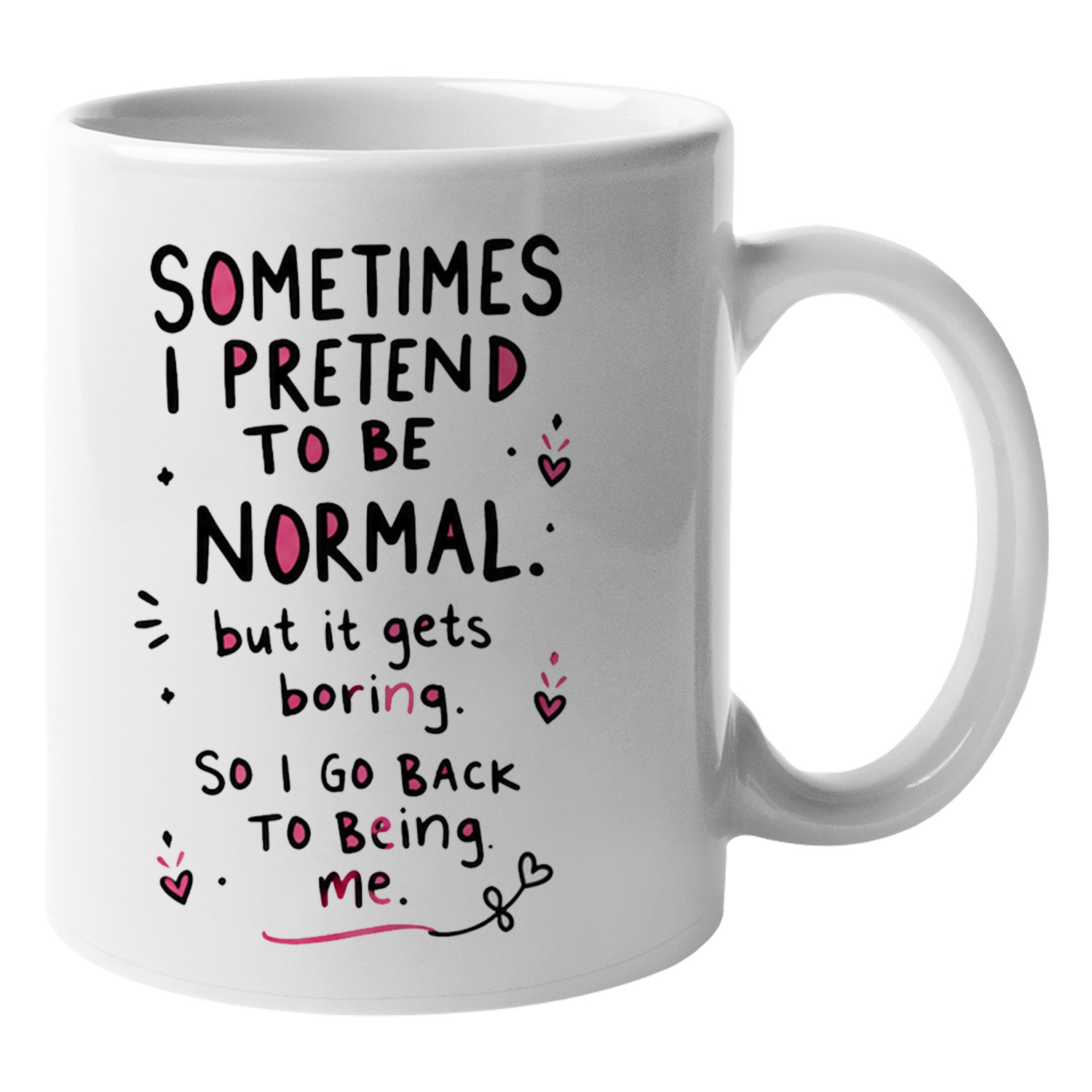 Coffee And Tea Quotes Funny - Parfois, je feinte d'être normale, mais