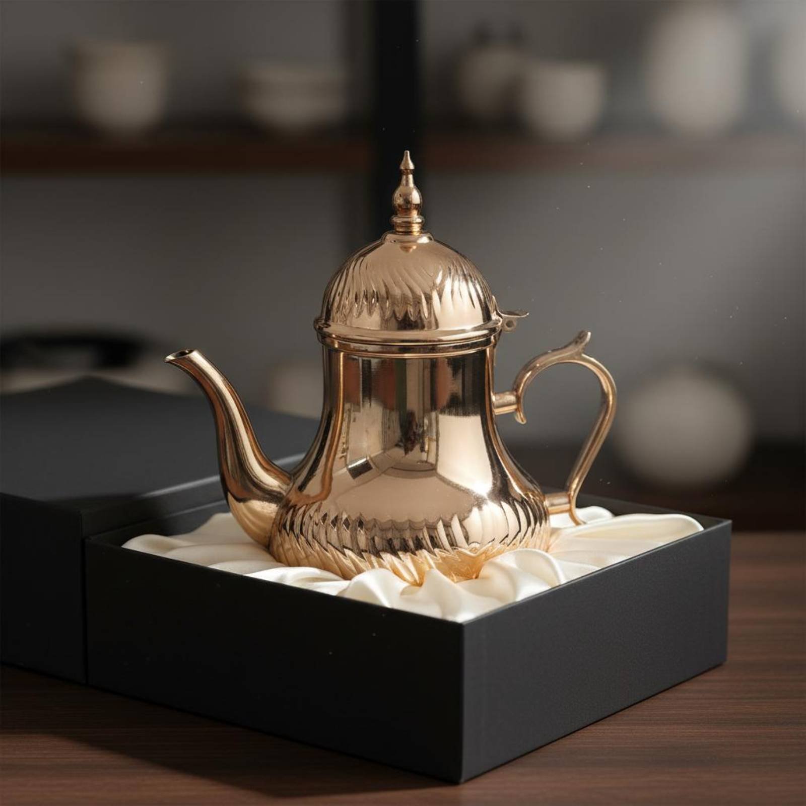 Coffee Tea Pot - Carafe à café arabe Dallah polie