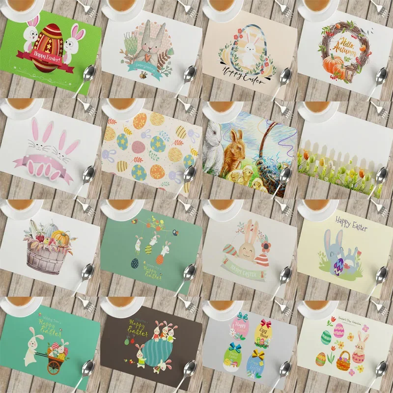Coffee Tea Place - Napperons de table imprimés lapin de