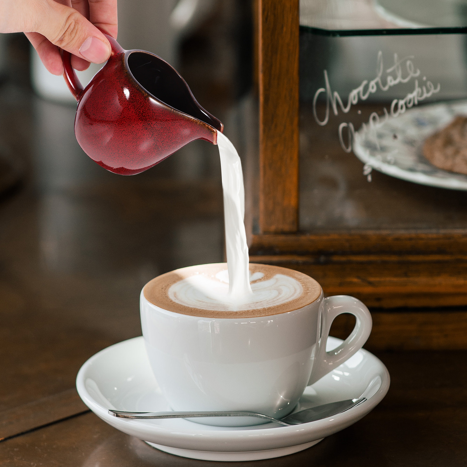 Coffee Tea Creamer - Pichet à lait en céramique avec