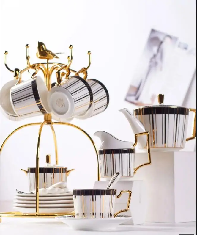 Coffee Tea Creamer - Ensemble de café en porcelaine avec
