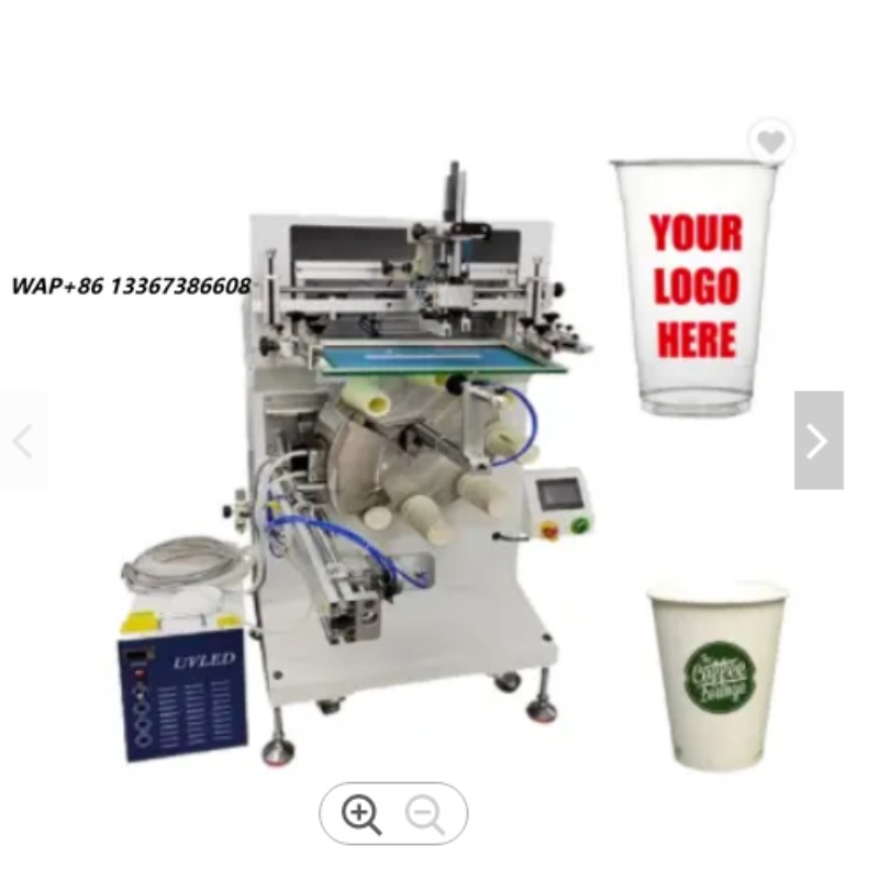 Coffee Tea Milk - Imprimante sérigraphique semi-automatique à 8 stations