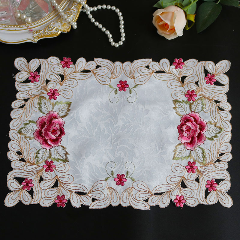Coffee Tea Place - Napperon de table en broderie de
