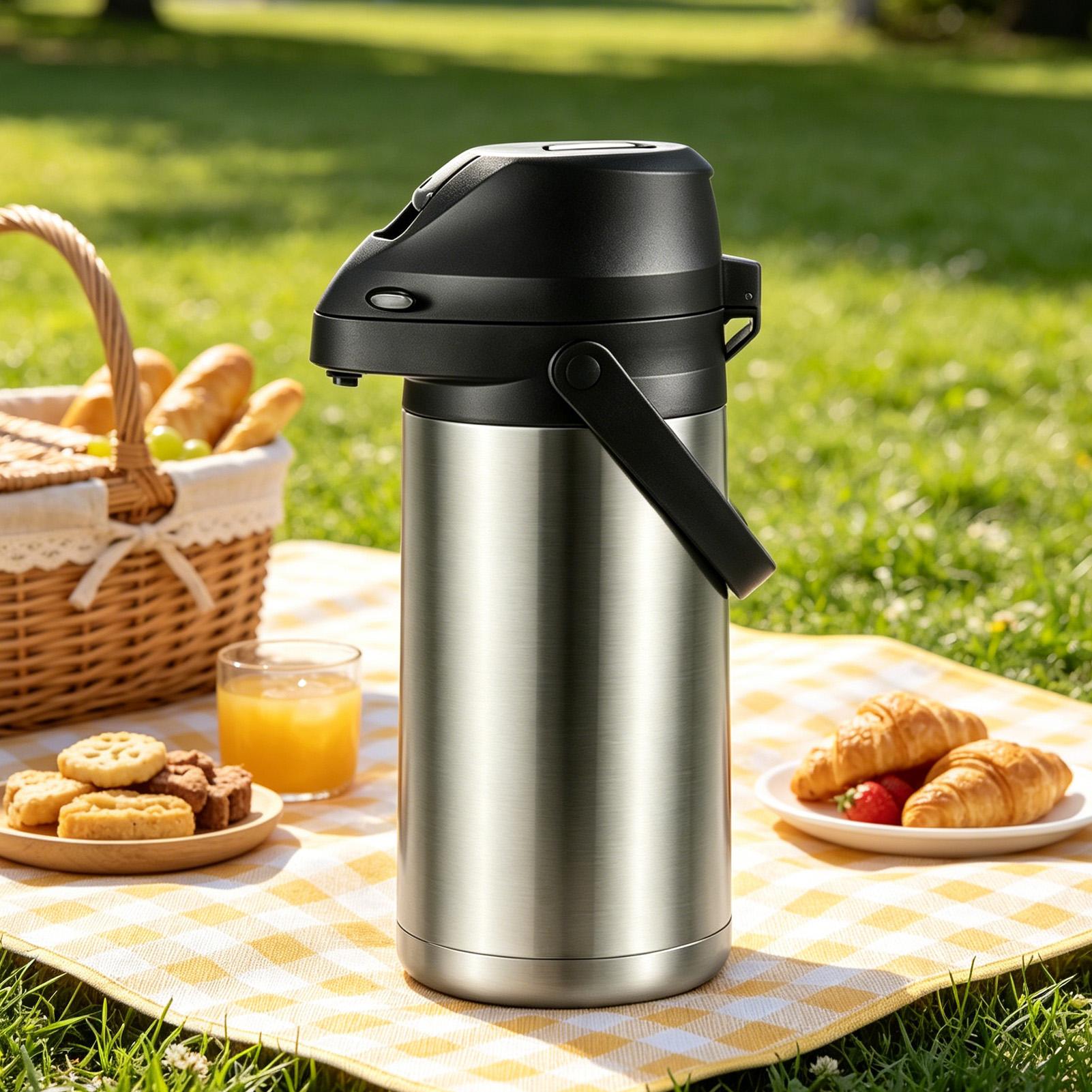 Coffee Tea Urn - Distributeur d'eau isotherme en acier inoxydable