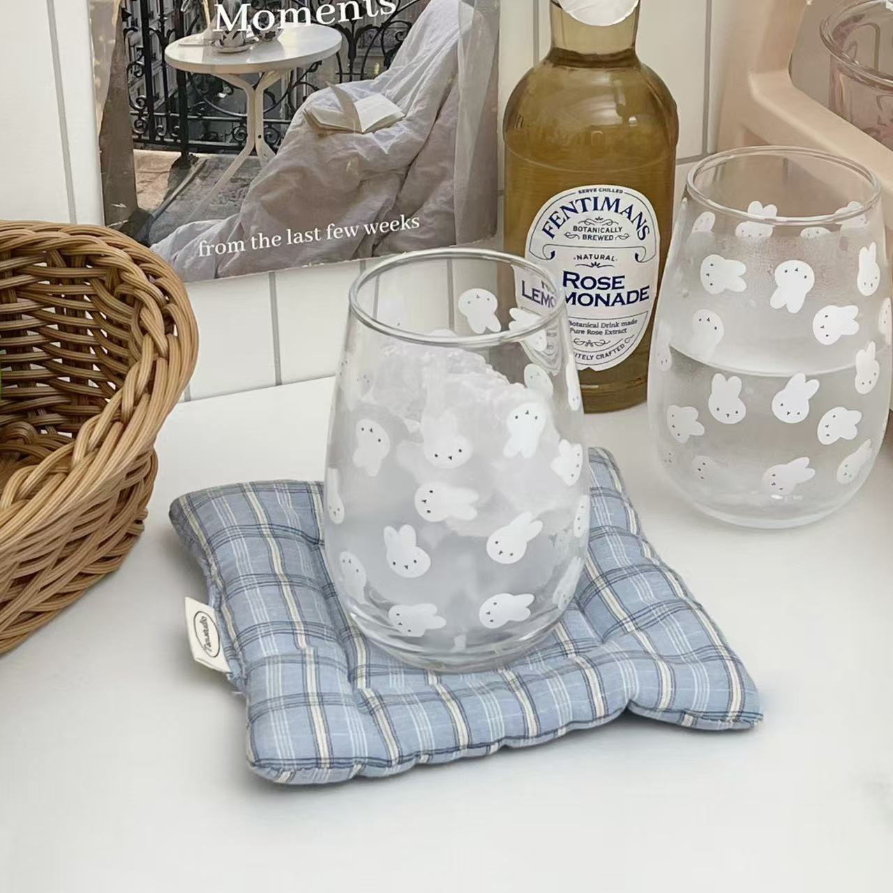 Joli gobelet en verre imprimé  - Coffee Tea Milk avis et prix