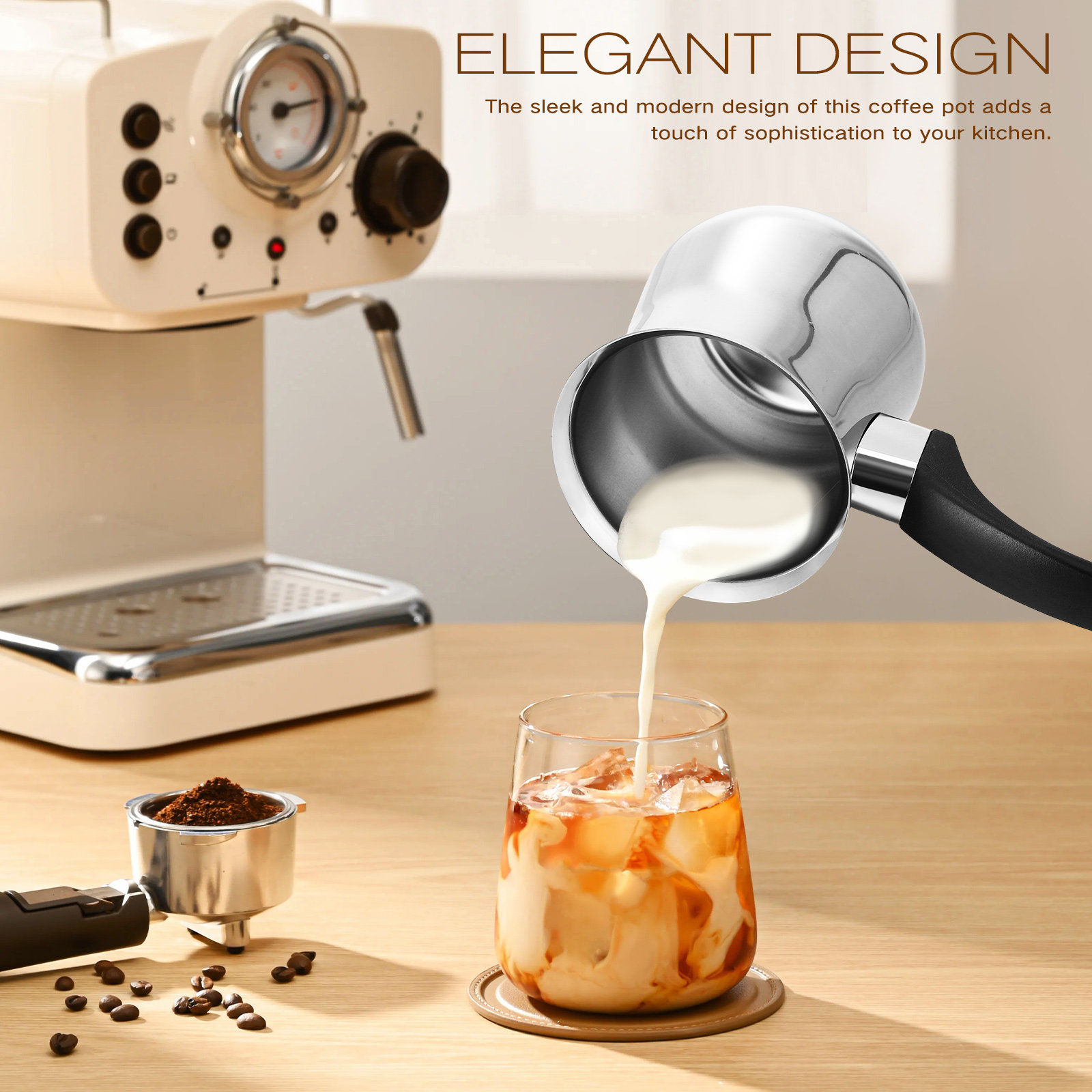 Cafetière turque en acier inox - Coffee Tea Pot avis et prix