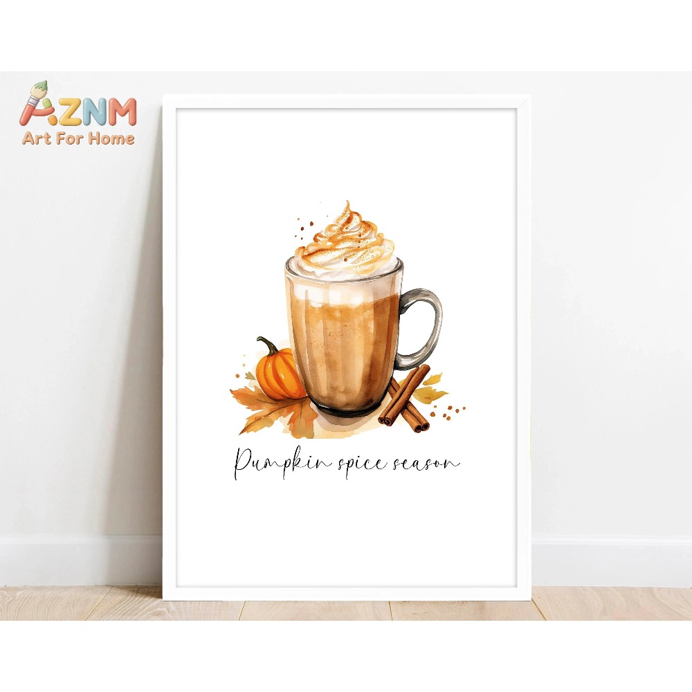 1PC Poster imprimé 'Pumpkin Sp - Coffee Tea Milk avis et prix