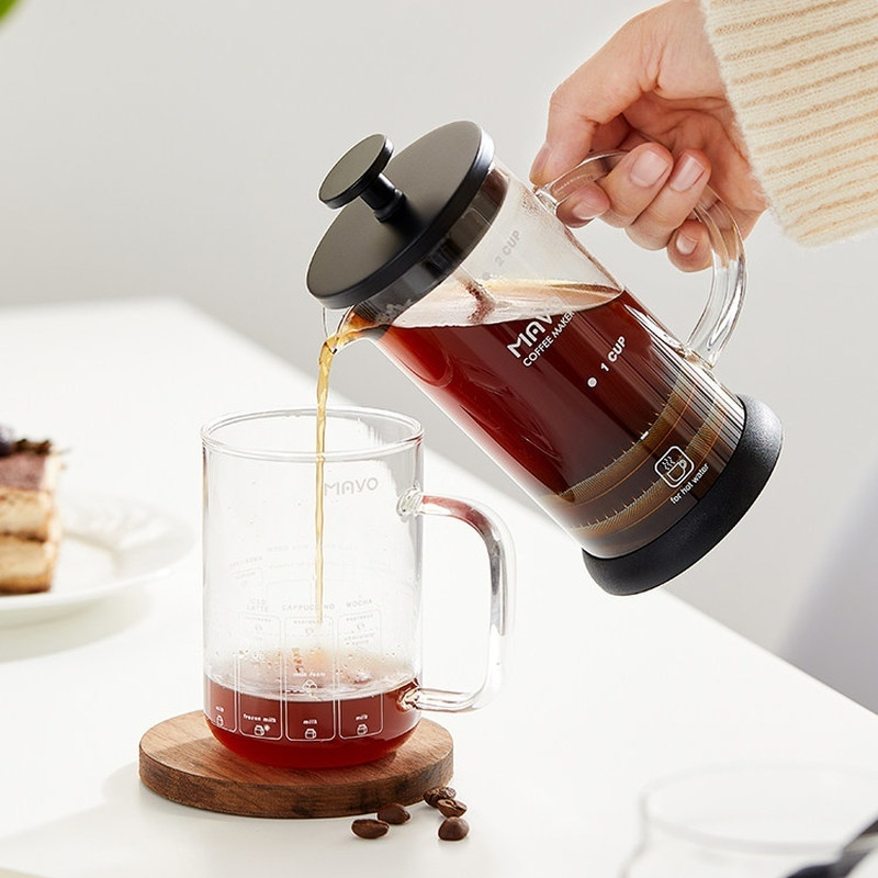 Cafetière à piston MAVO avec d - Coffee Tea Pot avis et prix