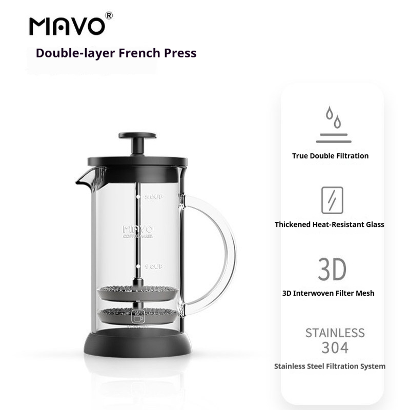 Cafetière à piston MAVO avec d - Coffee Tea Pot avis et prix