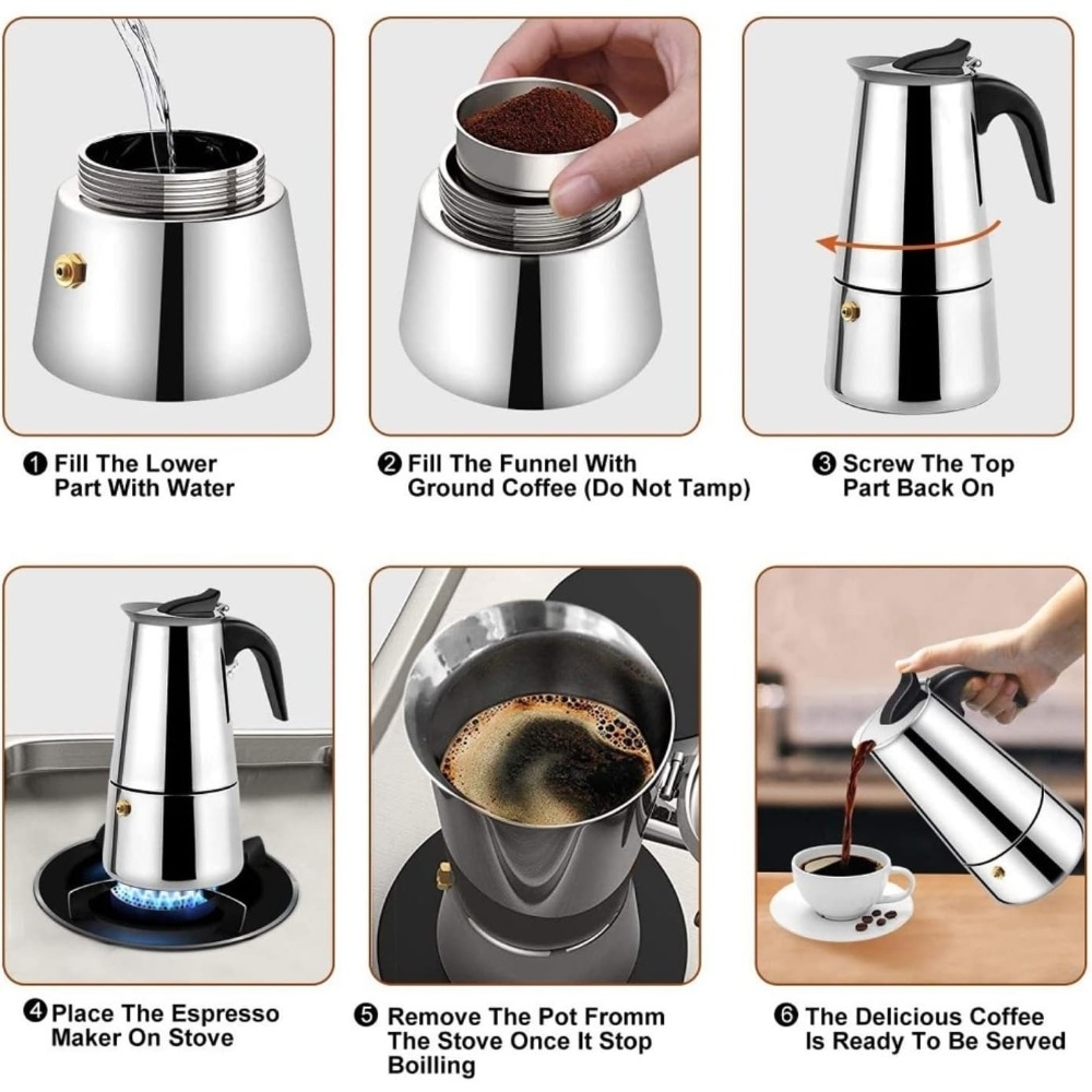 Cafetière à expresso en acier  - Coffee Tea Pot avis et prix