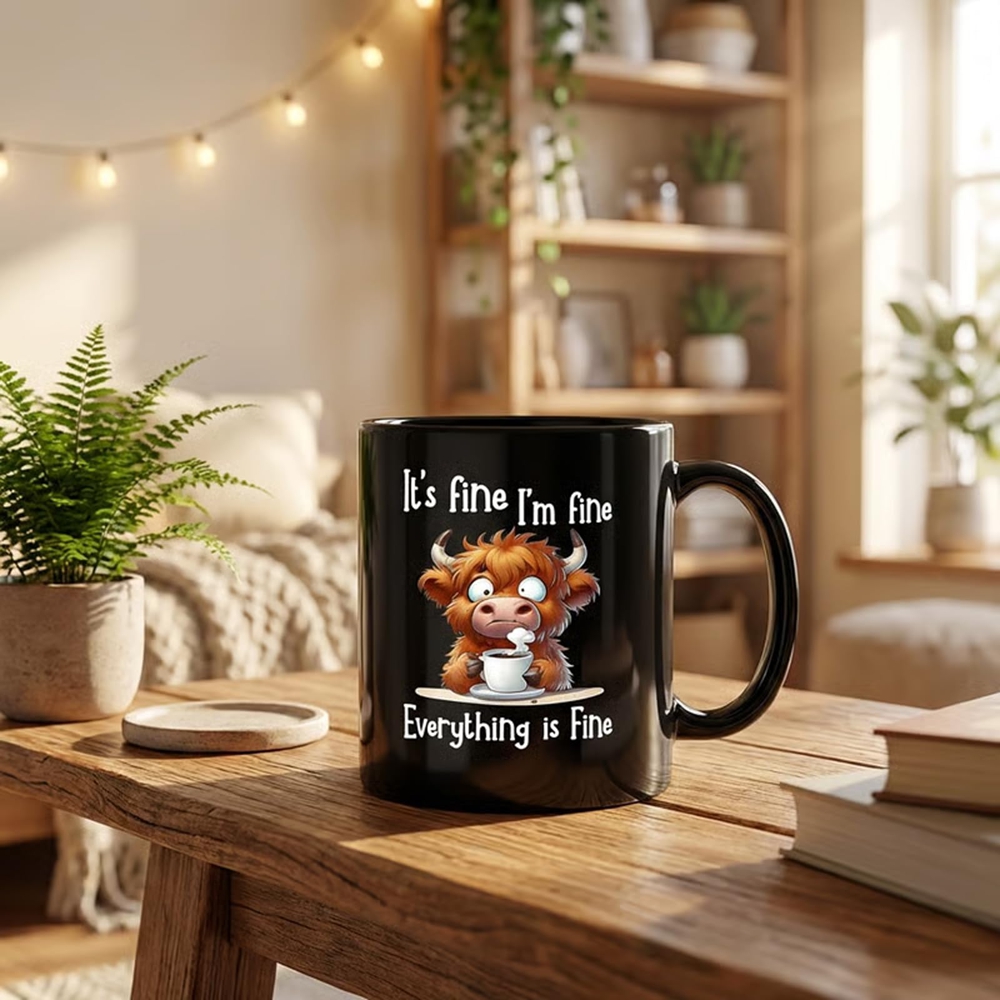 Mug de Vache des Highlands éco - Coffee And Tea Quotes Funny avis et prix